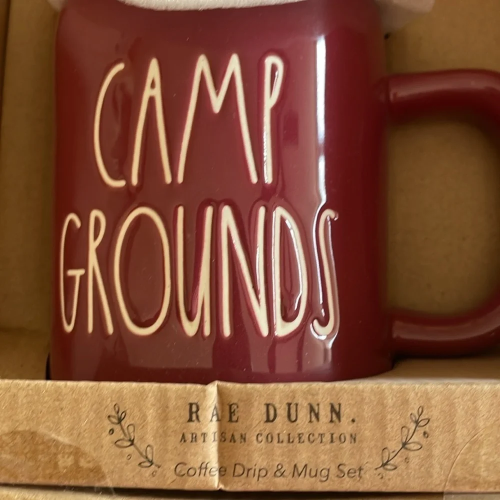 Rae Dunn Camp Grounds Mug and Coffee Drip Set